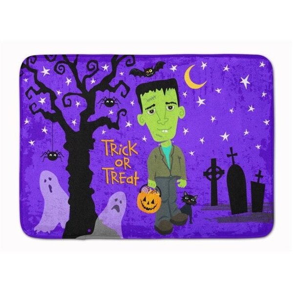 Carolines Treasures Carolines Treasures VHA3021RUG Halloween Frankie Frankenstein Machine Washable Memory Foam Mat VHA3021RUG - main